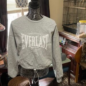 Everlast Light Gray Crewneck Sweater for Women
